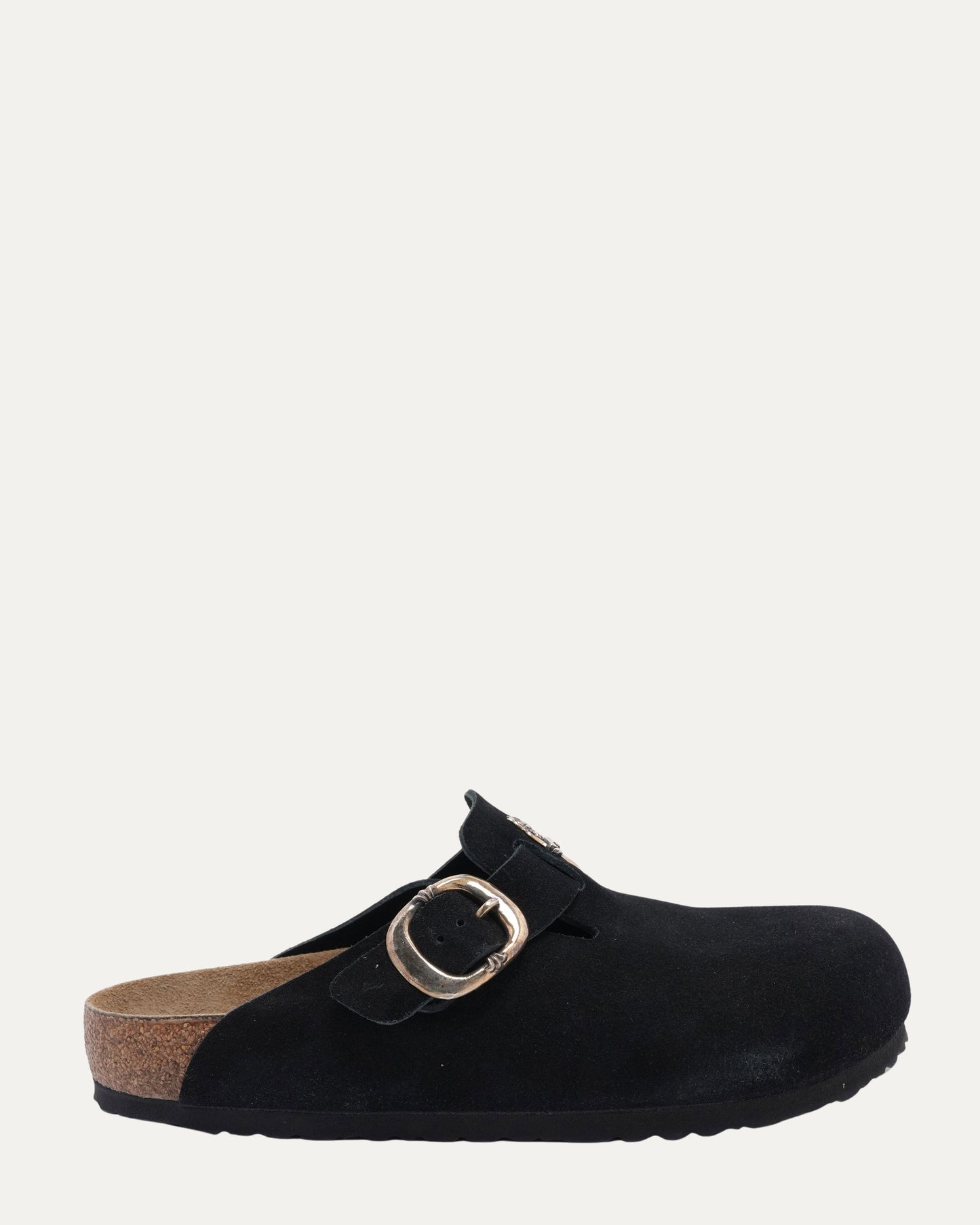 Dagger Embellished Birkenstock Boston Suede Mule