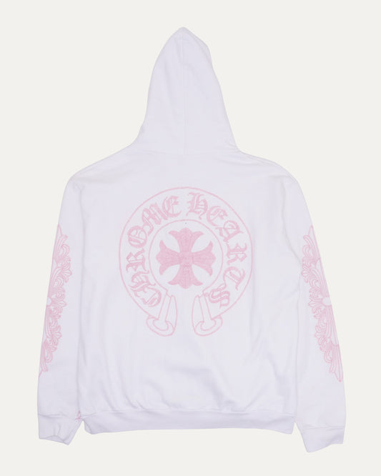 Beaded Horseshoe Logo Zip Hoodie