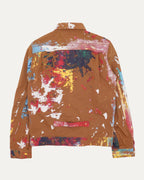 Levi's Paint Splatter Type 1 Canvas Buckle Back Trucker Jacket