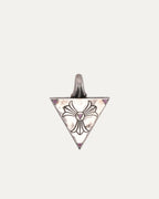 Pink Sapphire Triangle Pendant