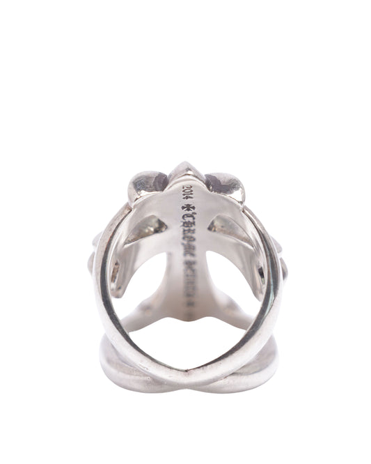 Black Diamond Infinity Cross Ring