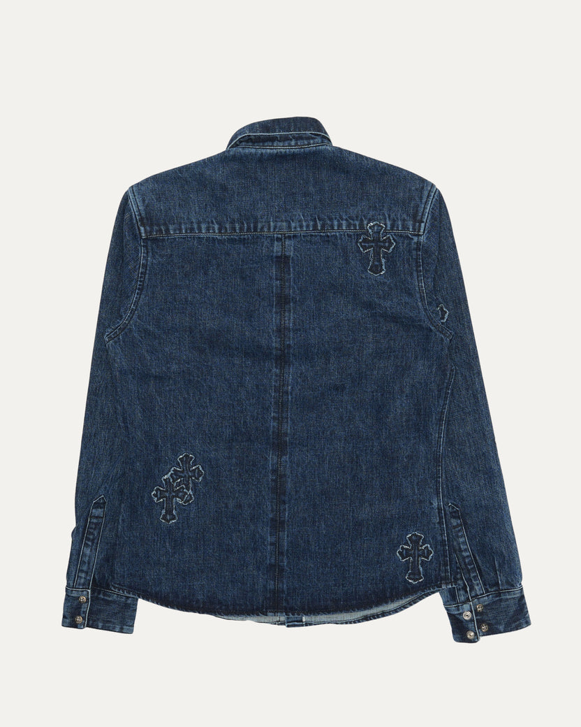 Denim Cross Patch Shirt