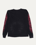 Floral Cross Long Sleeve Pocket T-Shirt