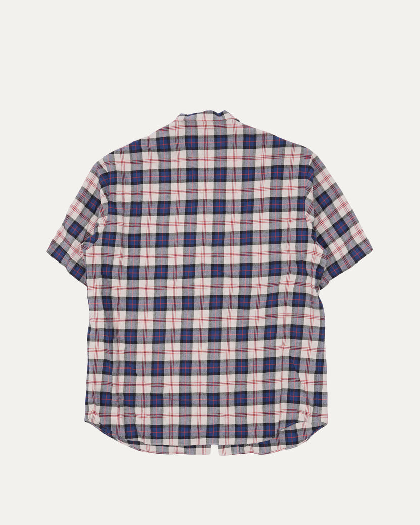 Taped Flannel Bowling Shirt