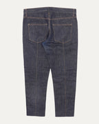 Leather Front Jeans