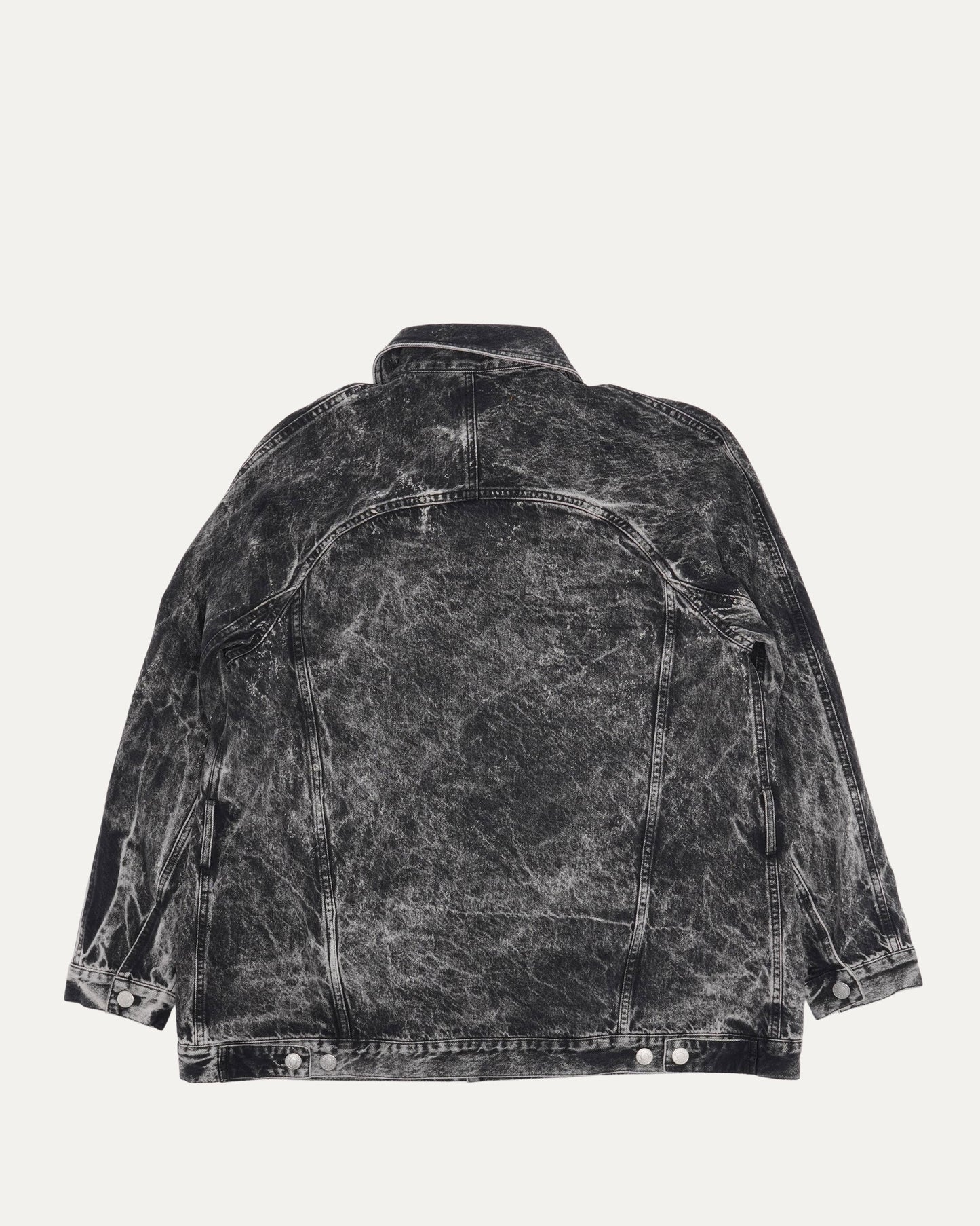Oversized Acid Wash Denim Jacket
