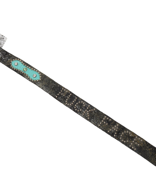 Leather Studded Fuck Face Belt