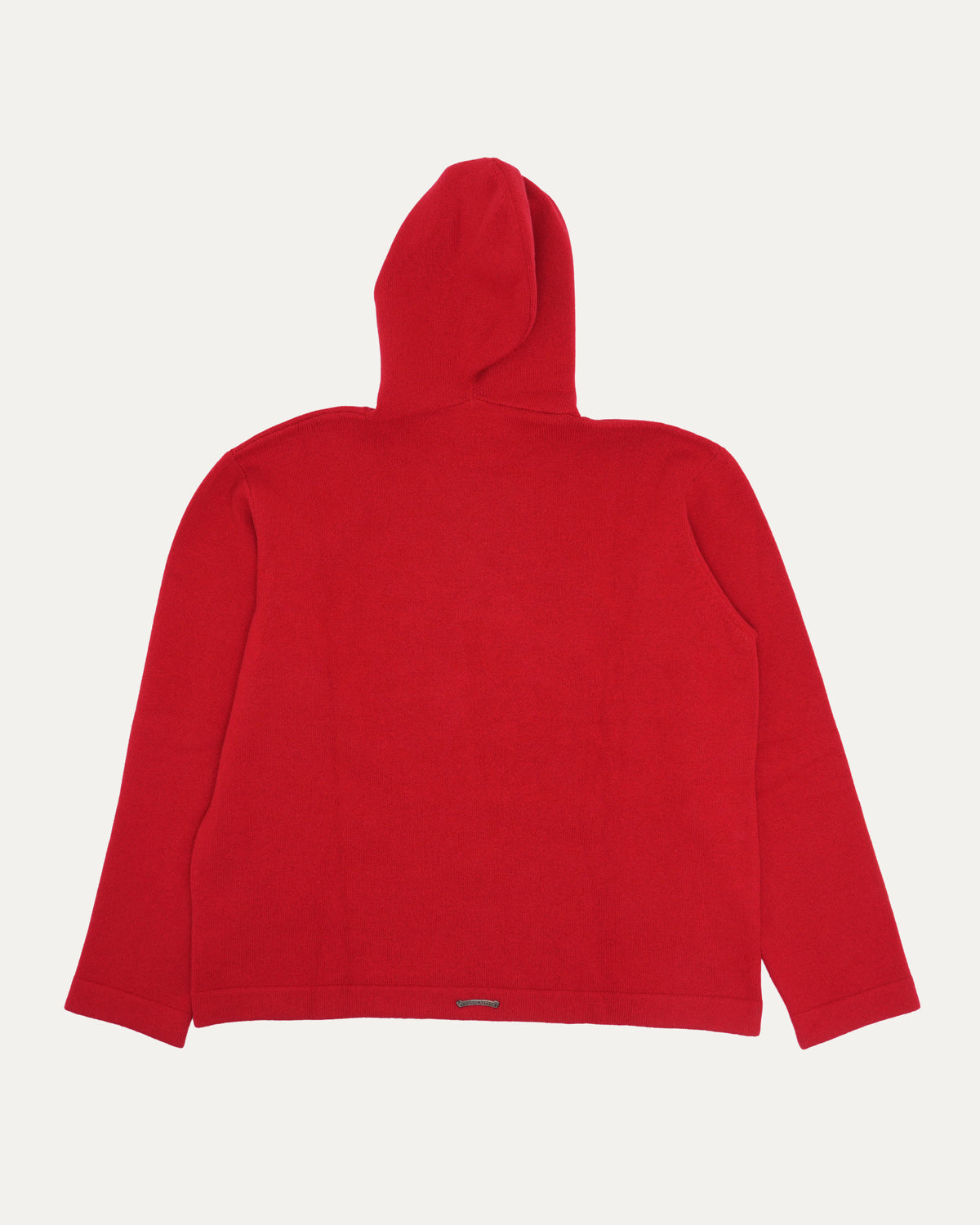 Cross Patch Cashmere Blend Hooded Sweater