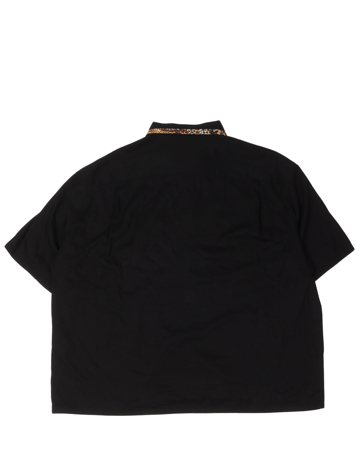 Leopard Trim Bowling Shirt