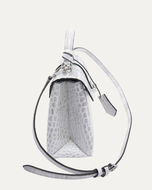Alligator Brilliant Rose Des Vents Mini Bag
