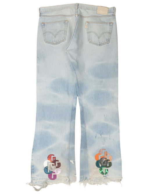 G Patch Sun Faded La Flare Jeans