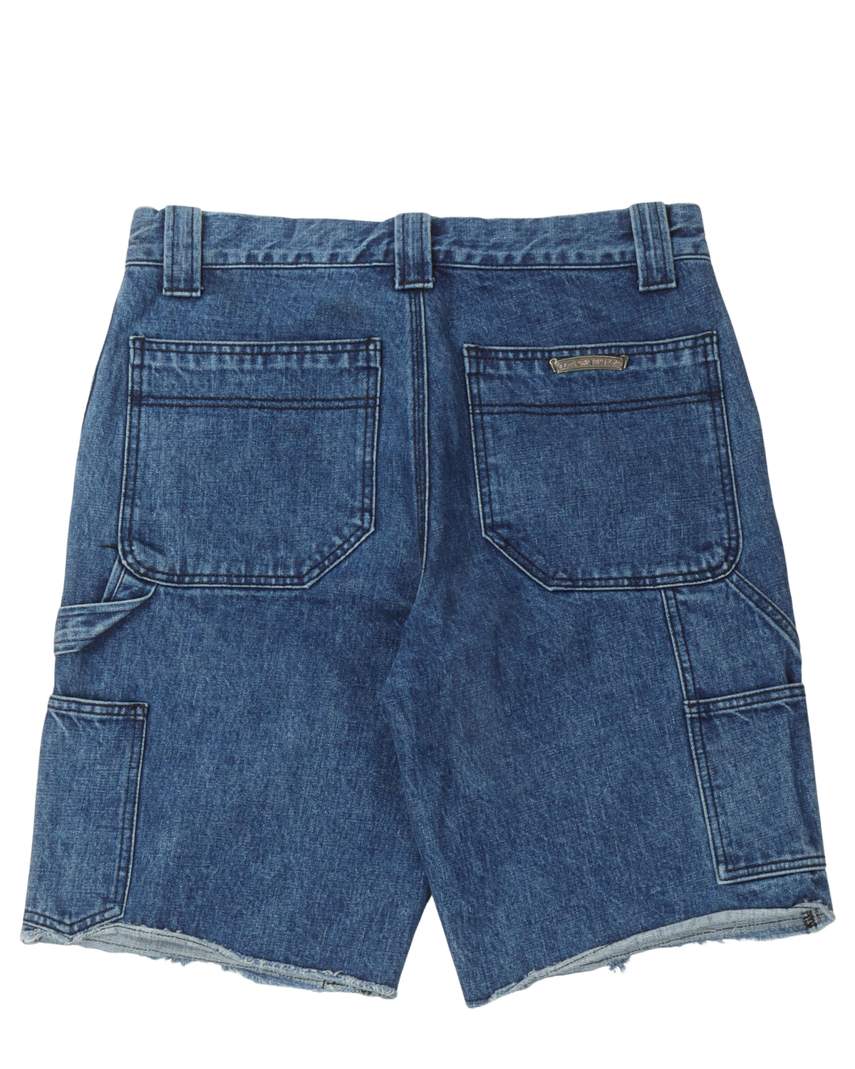 Double Knee Denim Carpenter Shorts