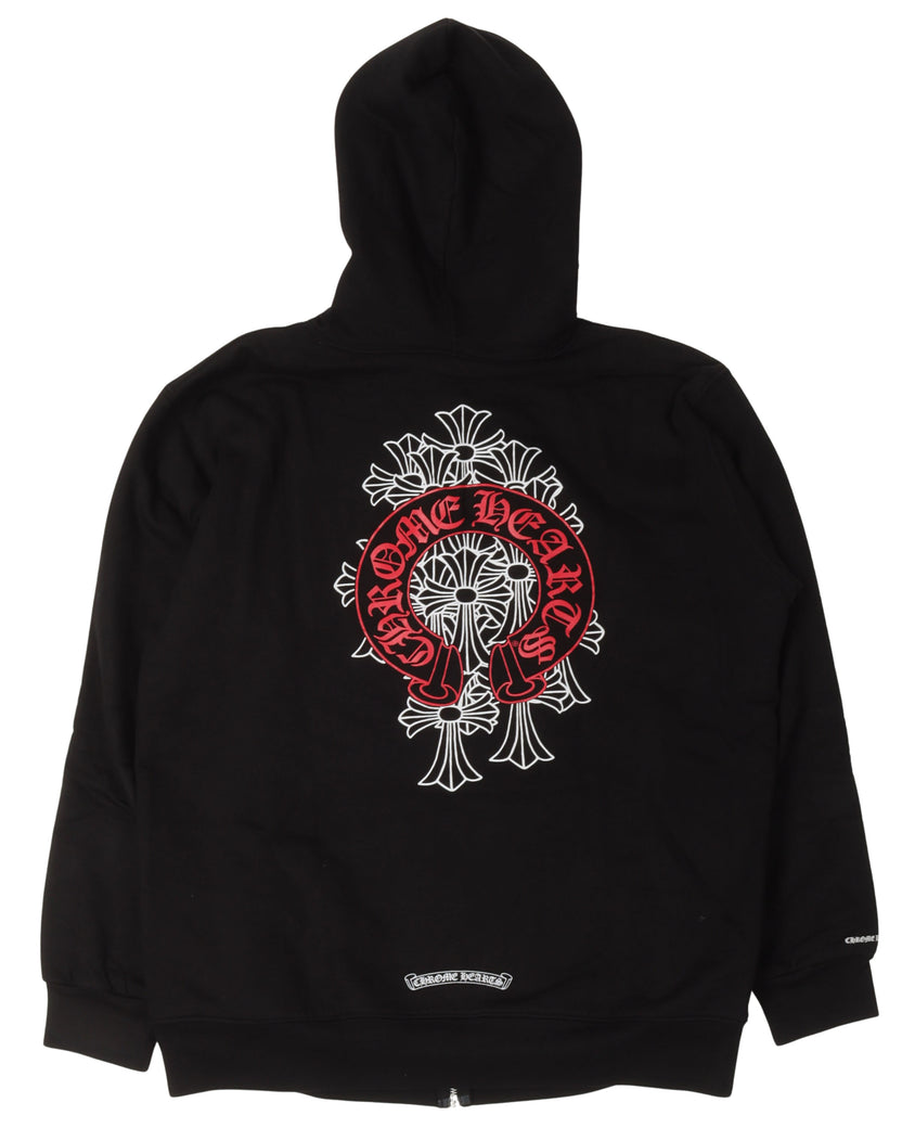 Red Horseshoe Logo Thermal Hoodie