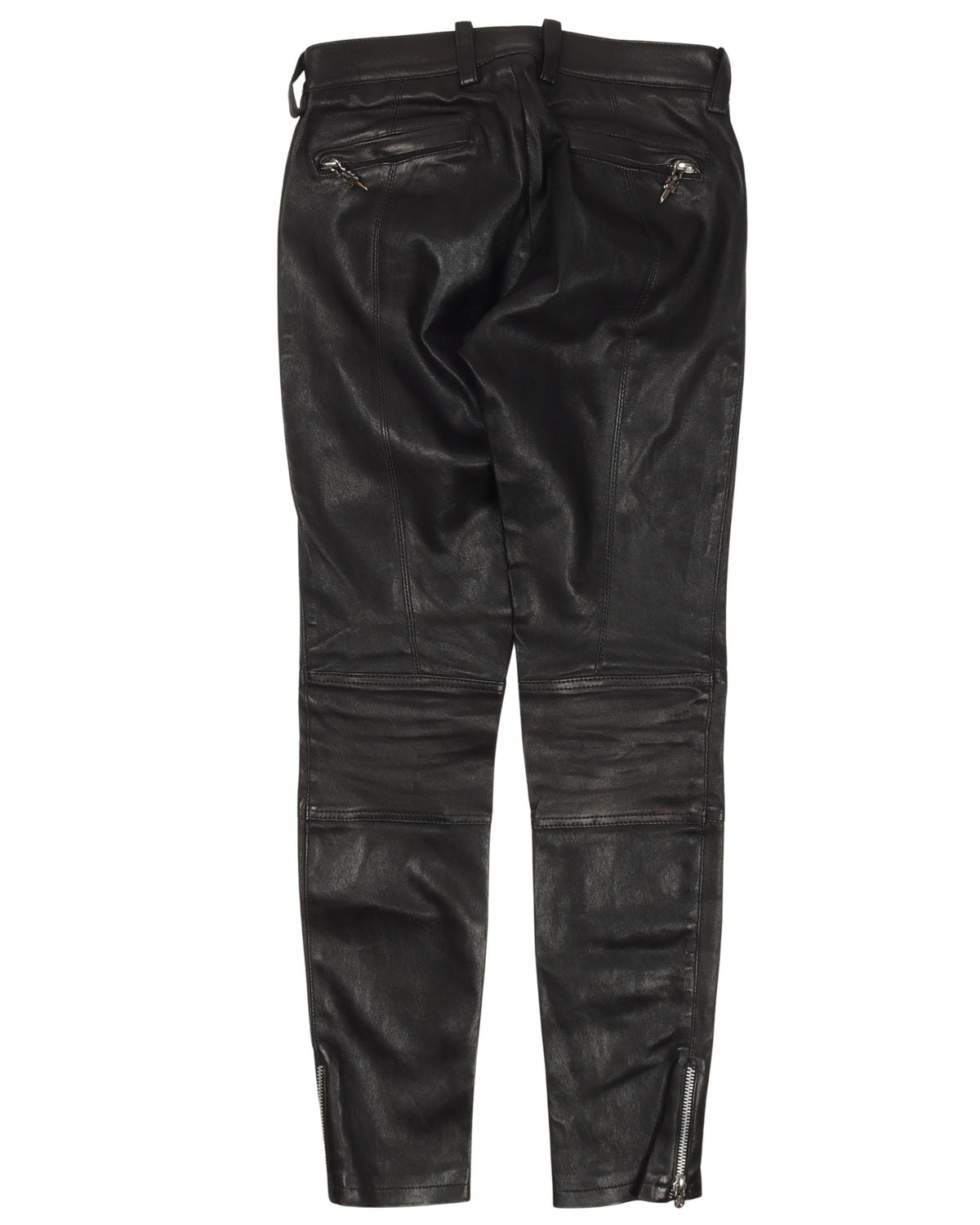 Slim Fit Leather Pants