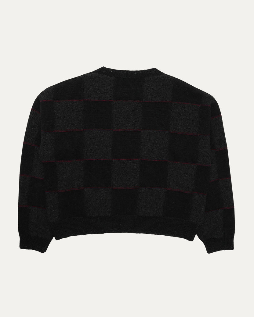 Checked Cashmere Jacquard Sweater