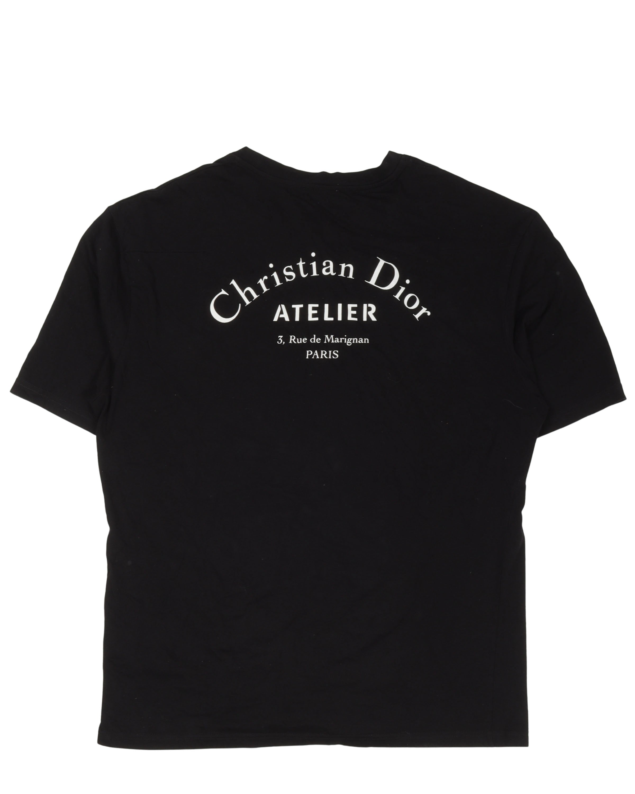 Tshirt Christian Dior trắng nhiều chữ  TheLuxe