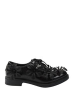 Floral Applique Leather Derby