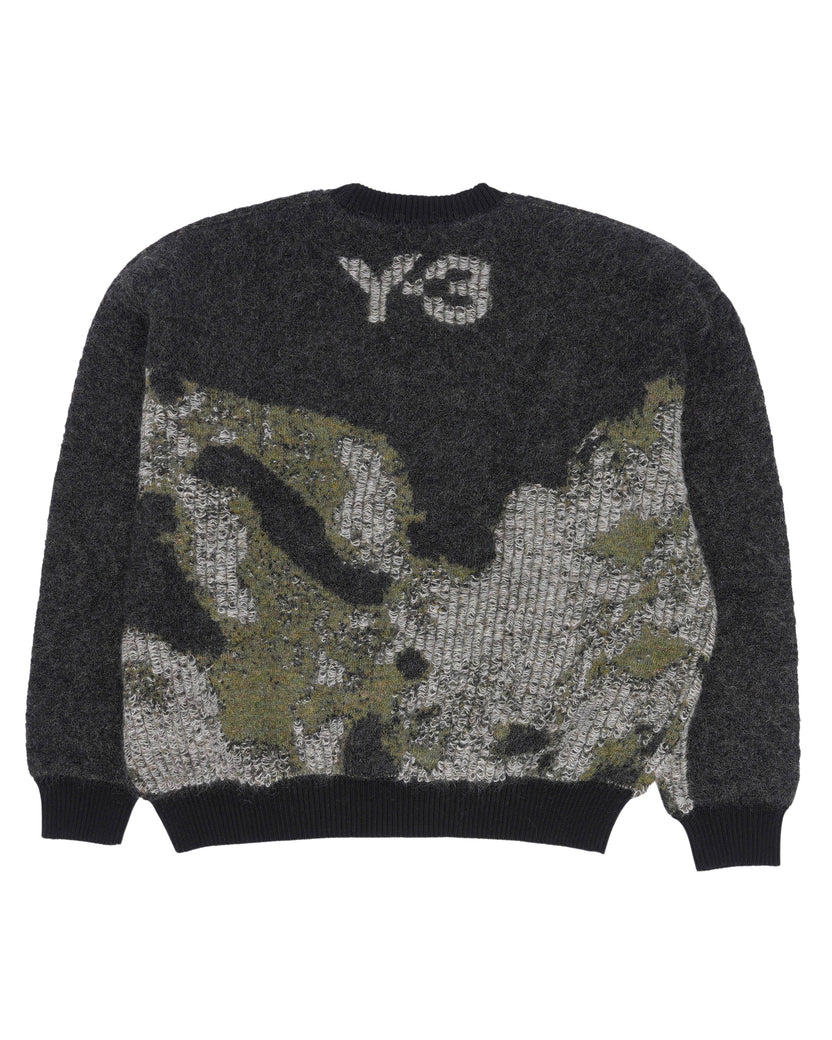 Camouflage Mohair Blend Knit