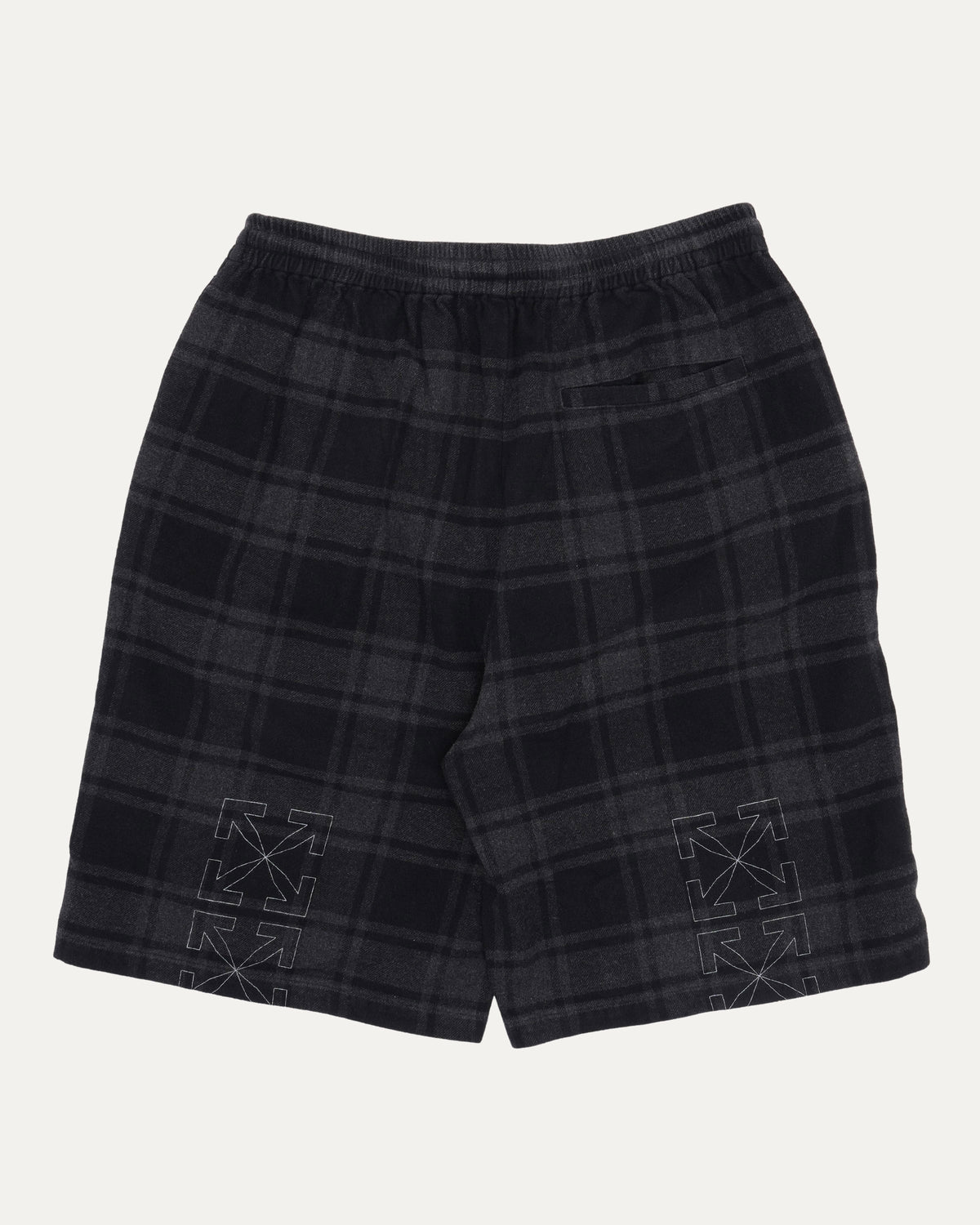 Plaid Sweat Shorts