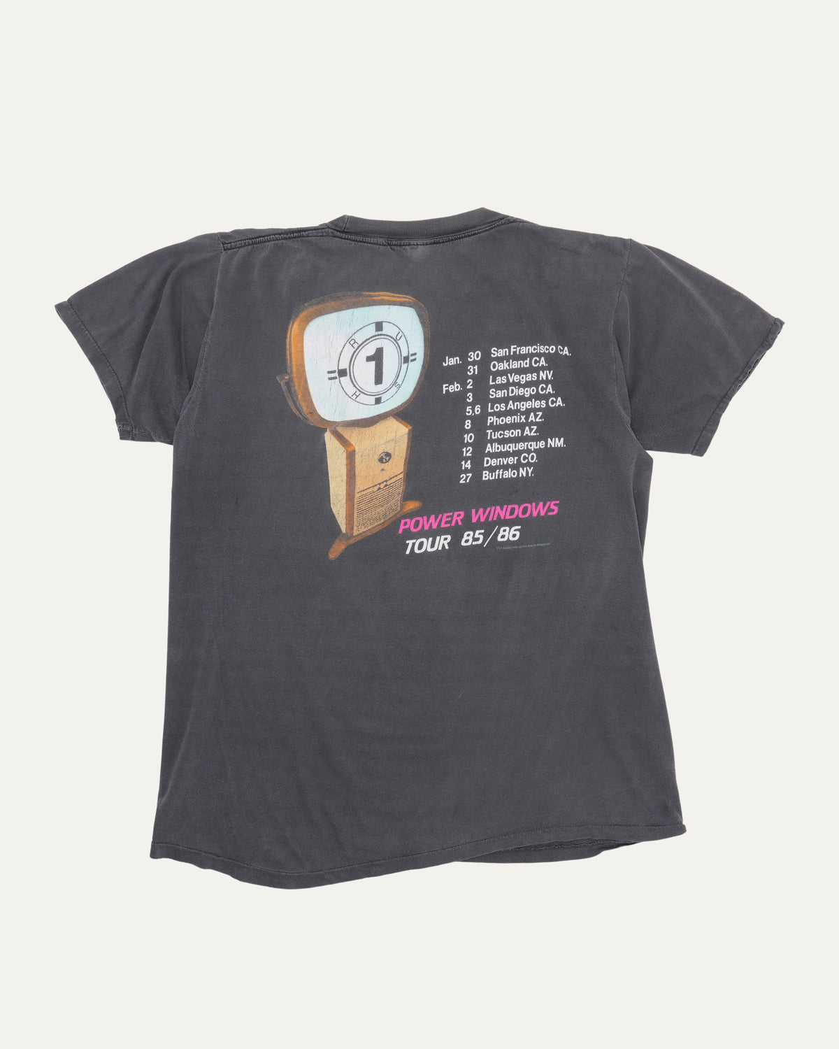 Rush Power Windows 85-86 T-Shirt