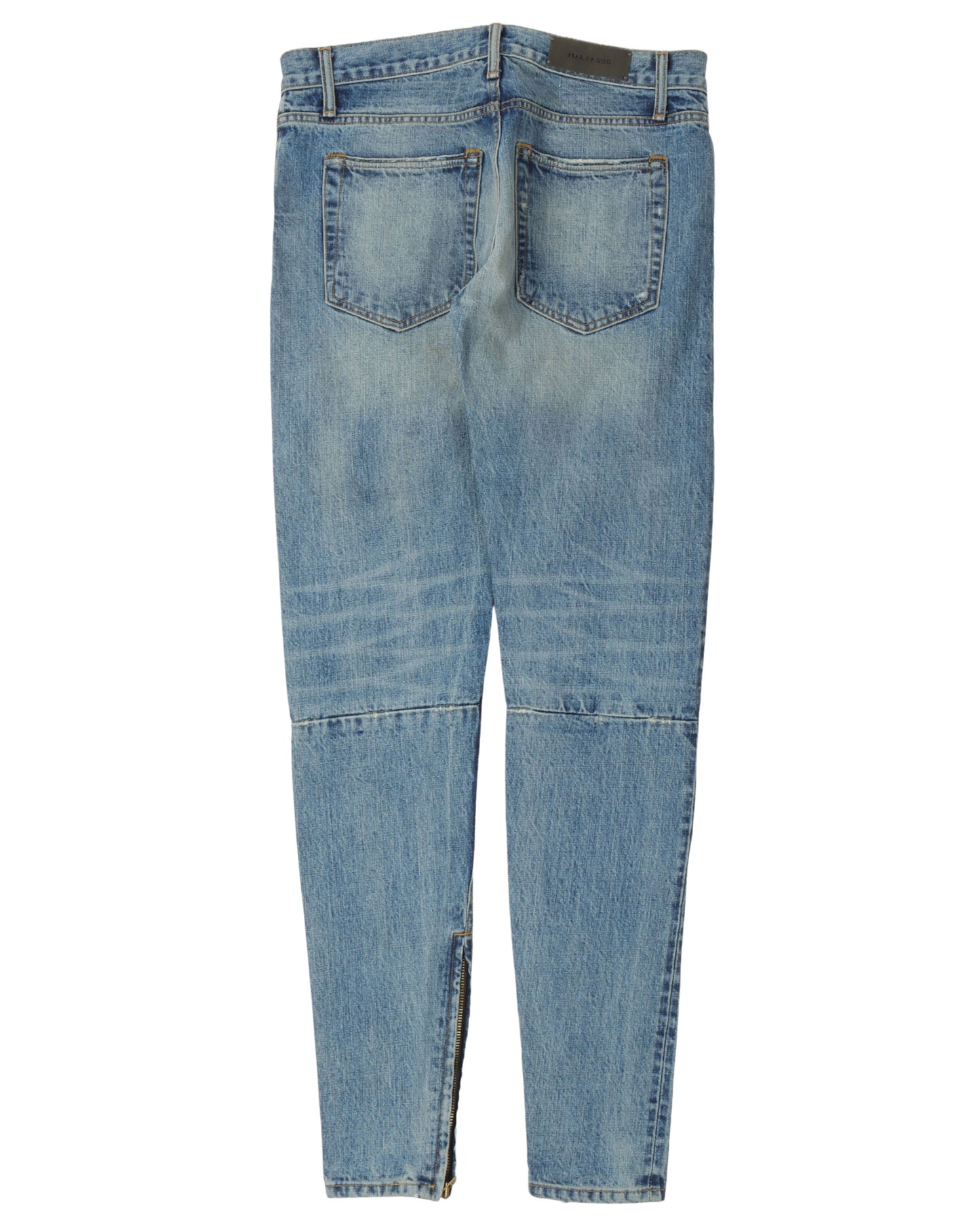 Zipper Skinny Jeans