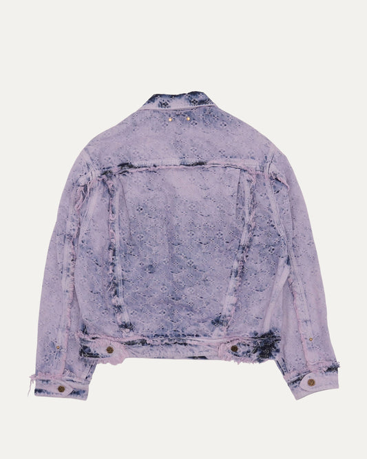 Fringed Monogram Boyhood Denim Jacket