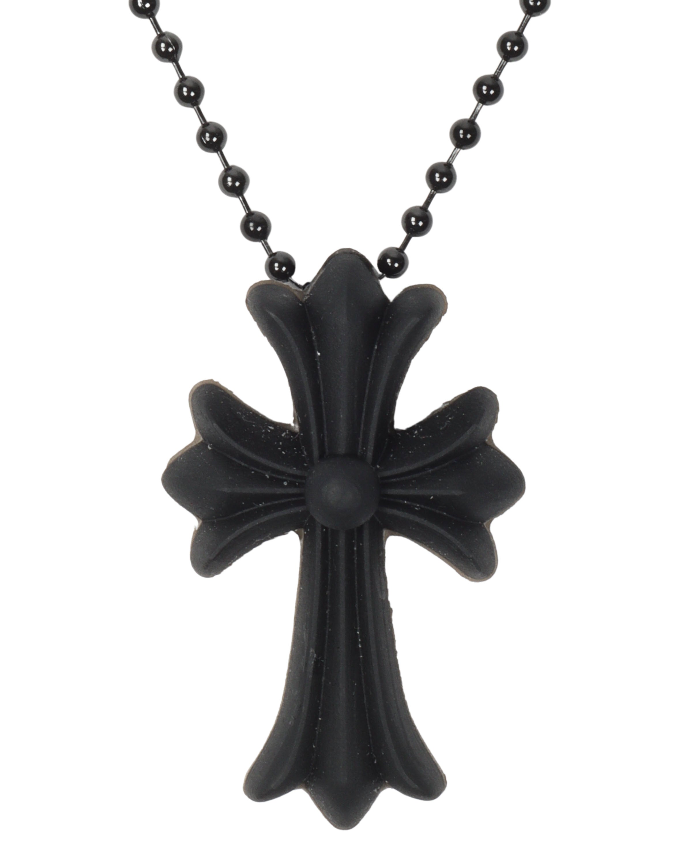 Silicone Cross Pendant w/ Chain