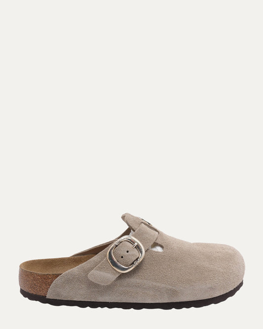 Dagger Embellished Birkenstock Boston Suede Mule