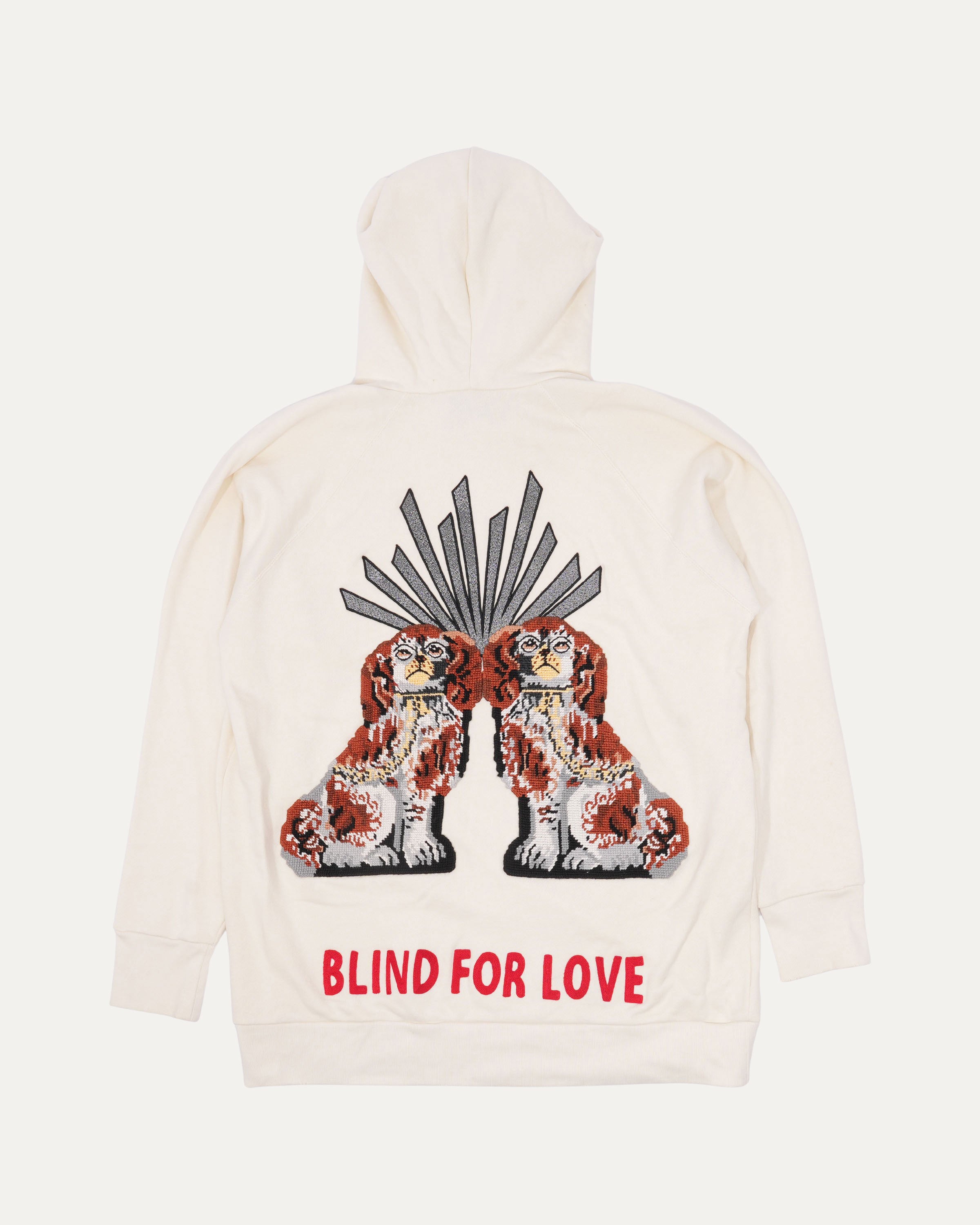 Blind For Love Embroidered Cavalier King Charles Hoodie