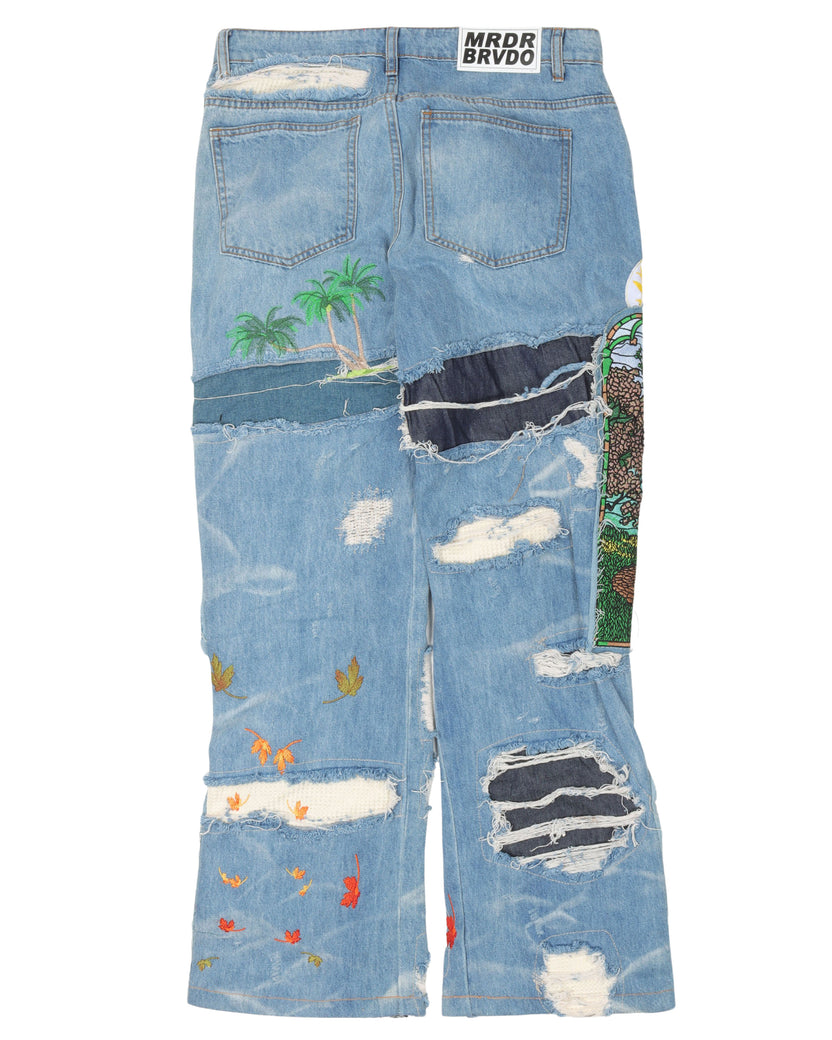 Who Decides War Patchwork Jeans