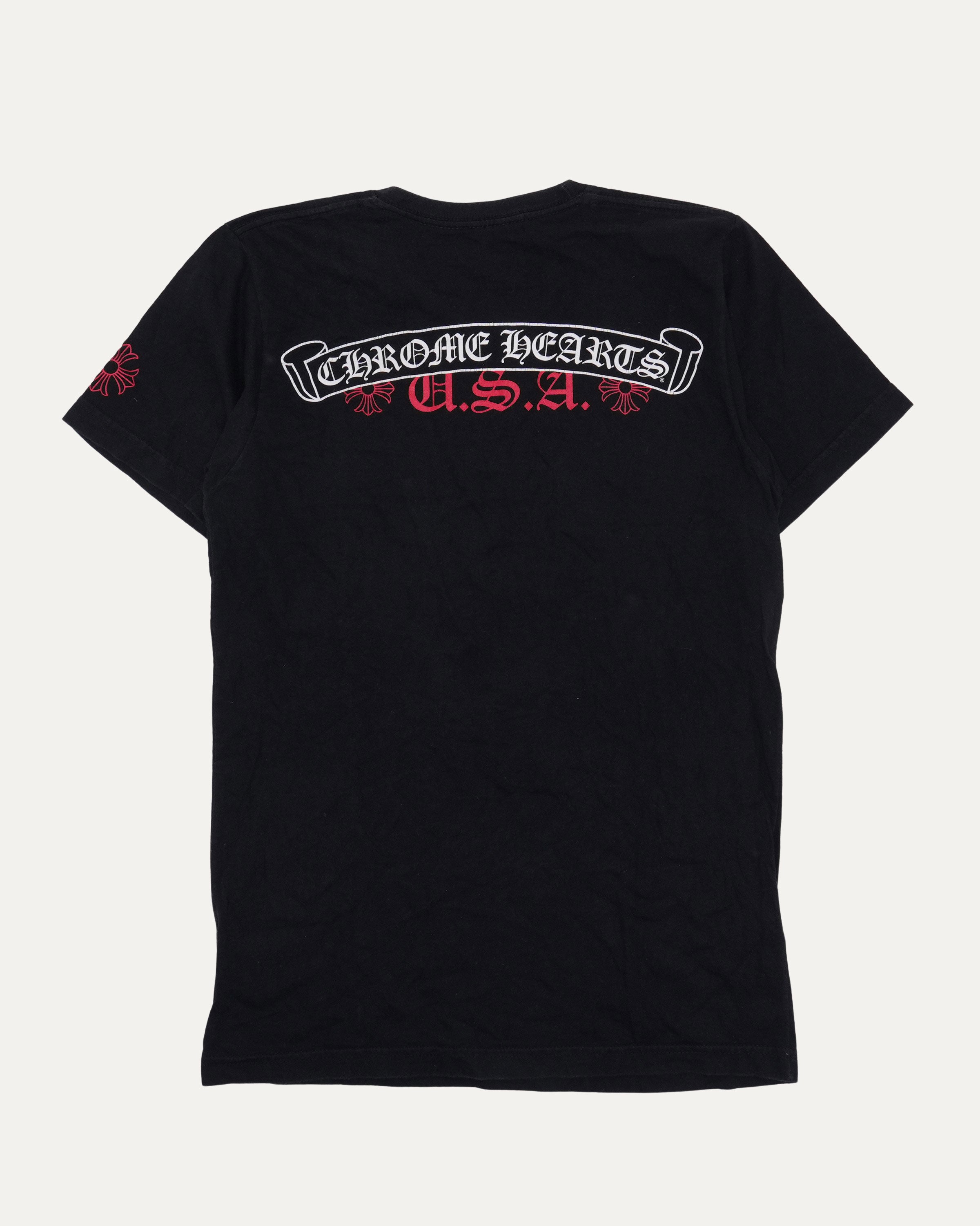 Chrome Hearts Scroll Logo USA Pocket T-Shirt – Justin Reed
