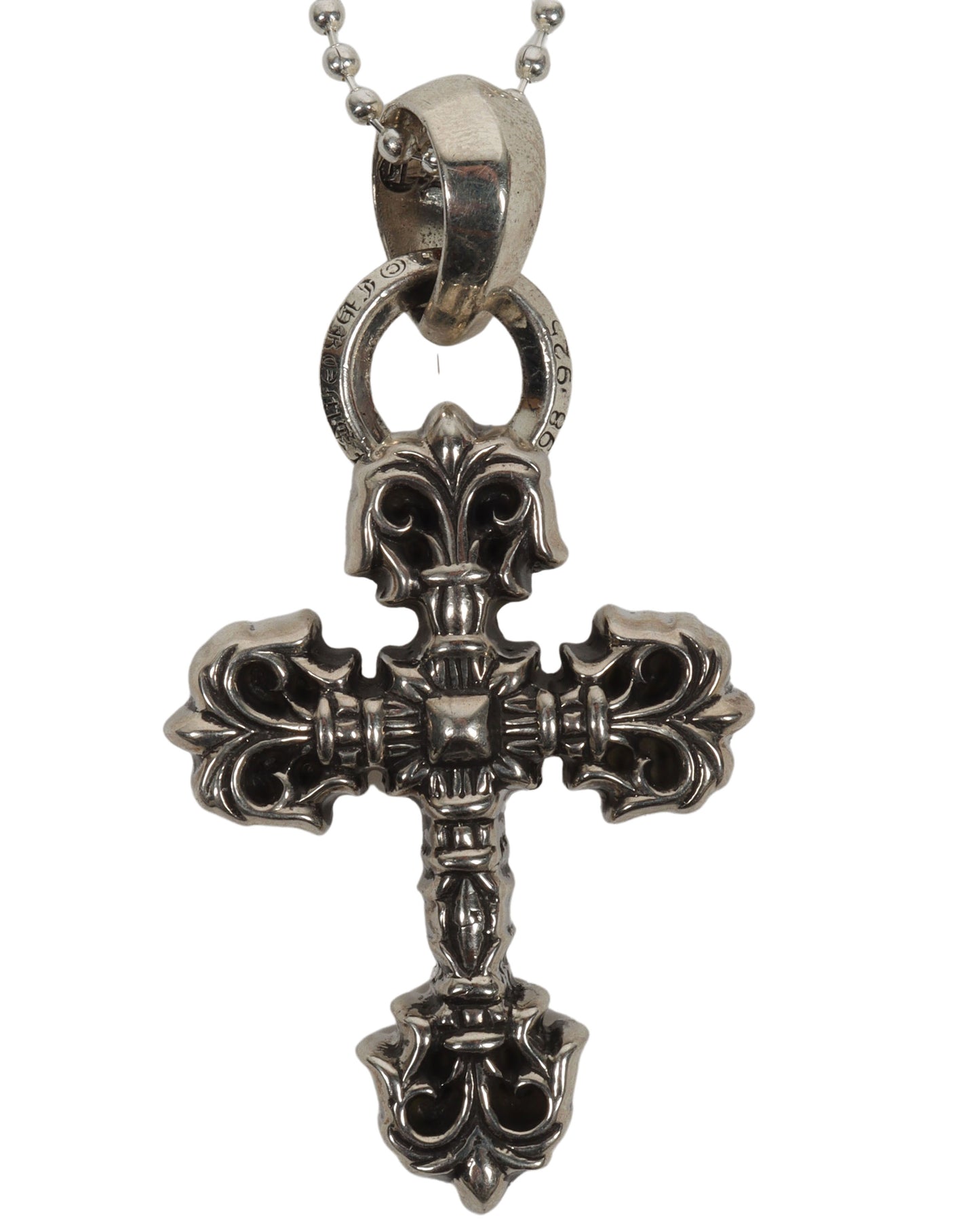 Fancy Cross Pendant W/ Chain