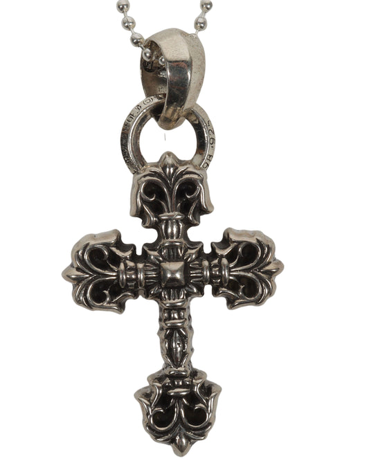 Fancy Cross Pendant W/ Chain