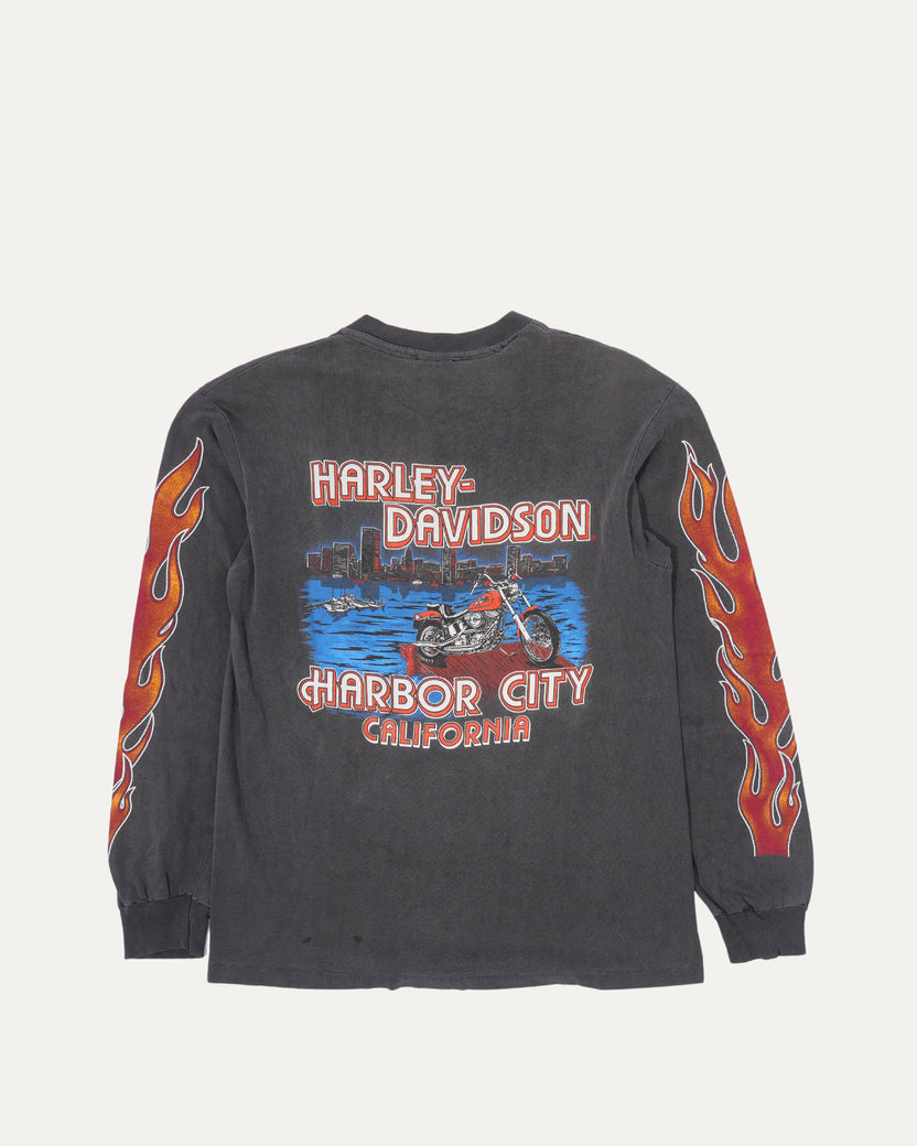 Harley Davidson Flame Logo Long Sleeve T-Shirt