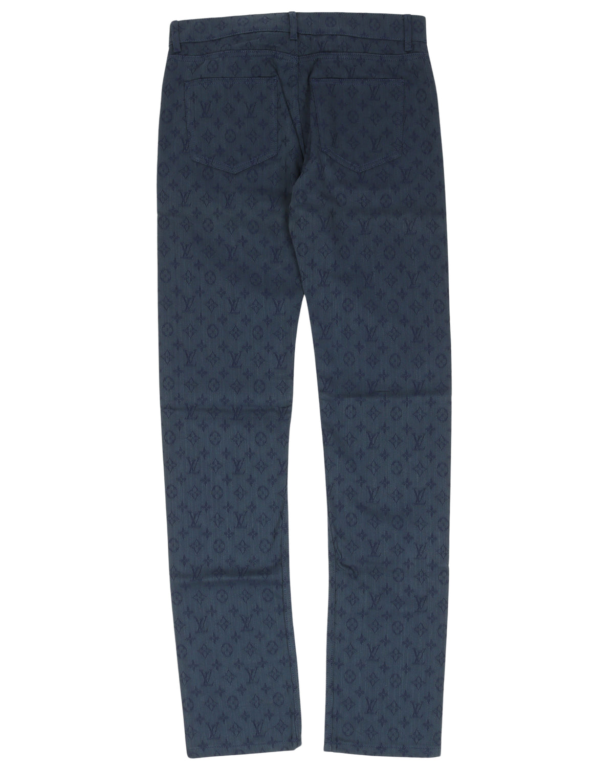 Slim Monogram Blue Jeans