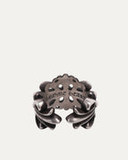 Double Floral Cross Ring