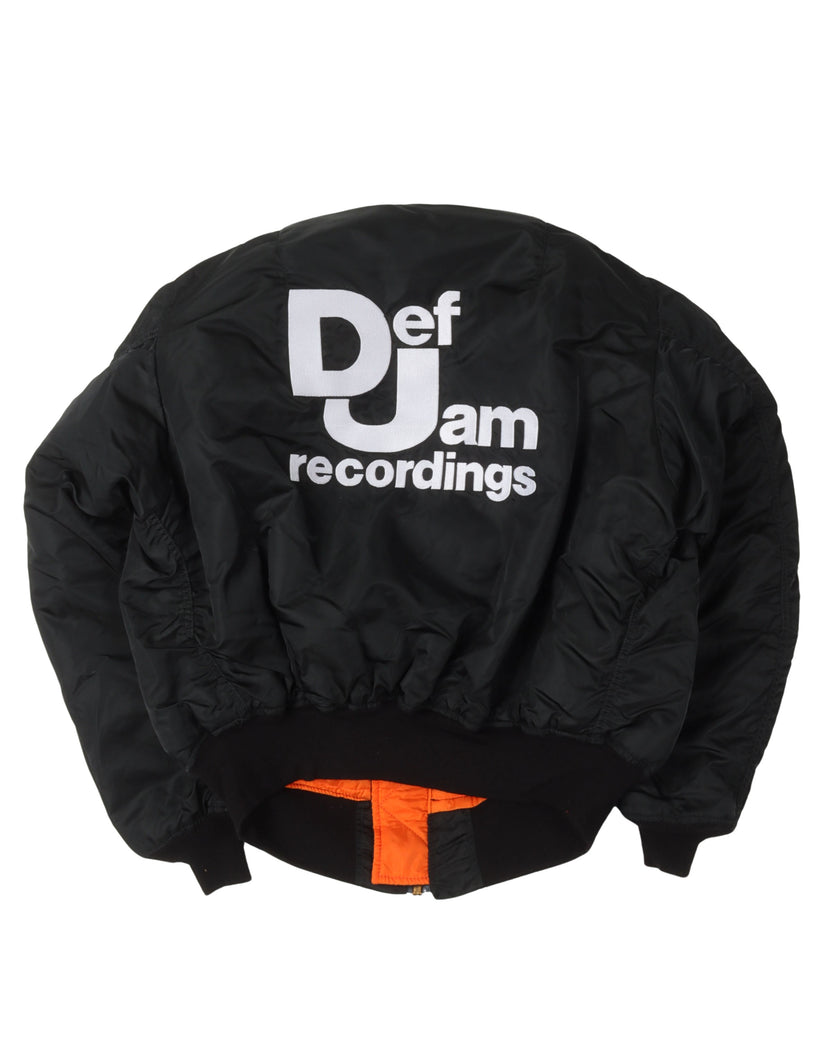 Def Jam Embroidered Alpha Industries Bomber Jacket