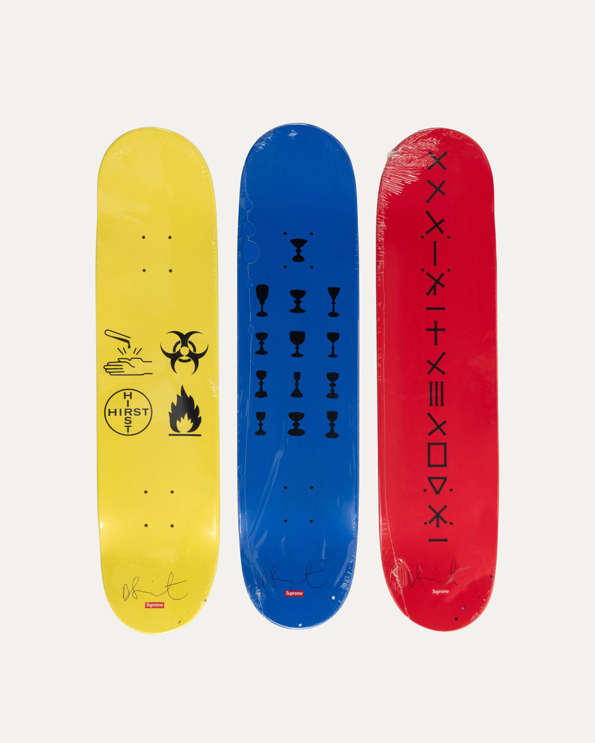AW09 Damien Hirst Spin Paintings Skateboard Deck Set