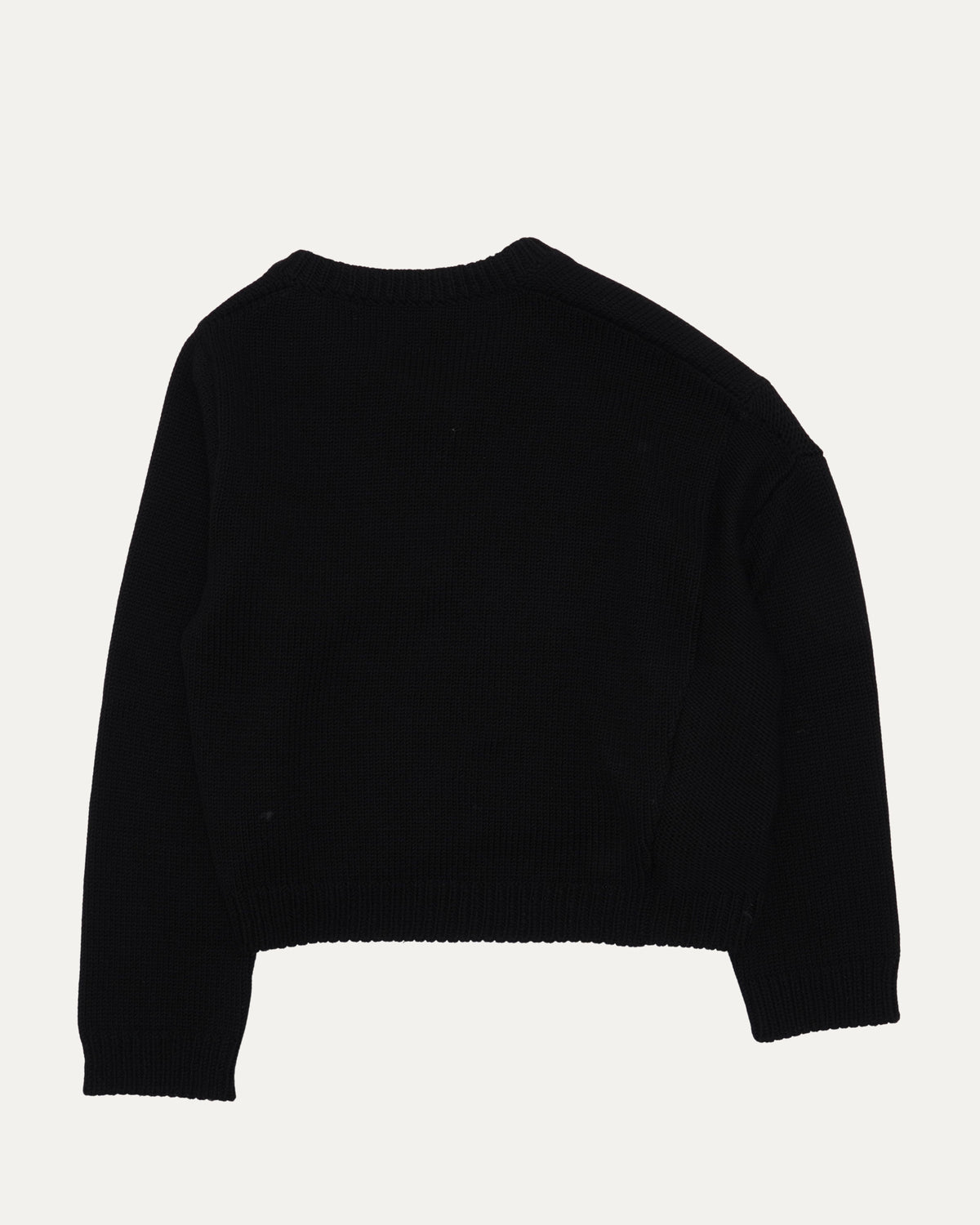 Asymmetrical V-Neck Sweater