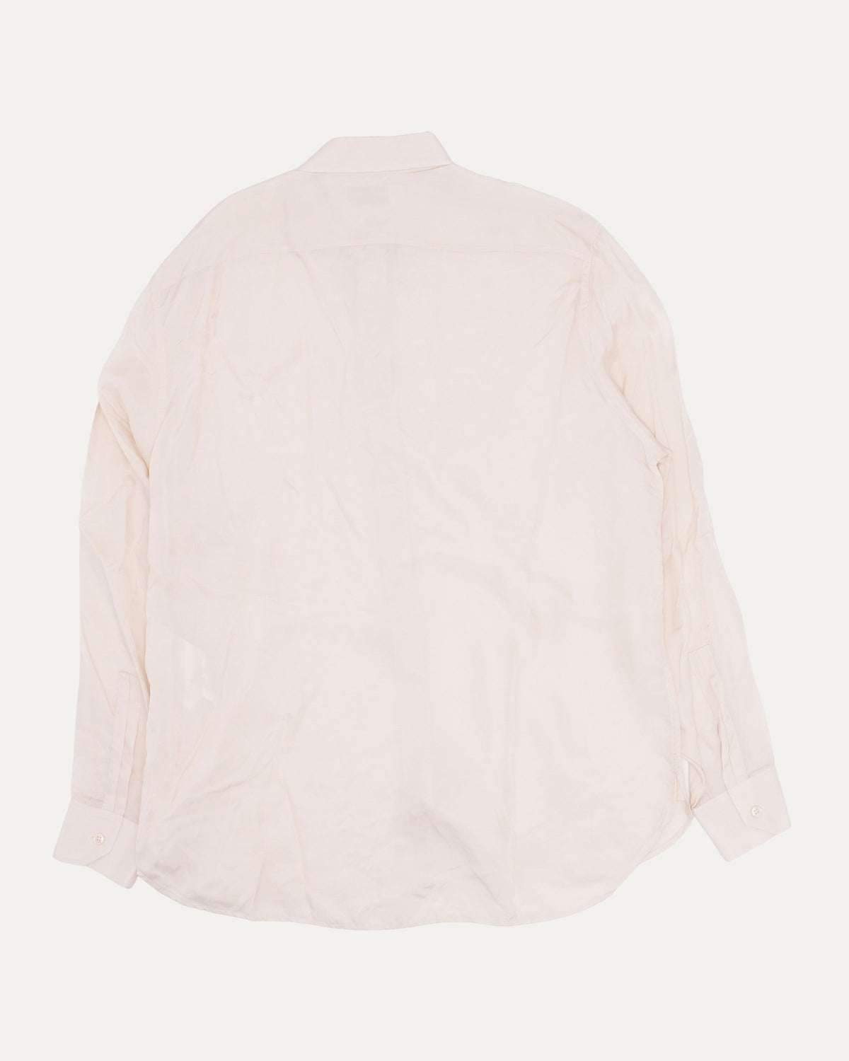 Hidden Placket Silk Shirt