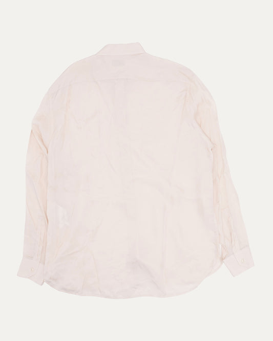 Hidden Placket Silk Shirt