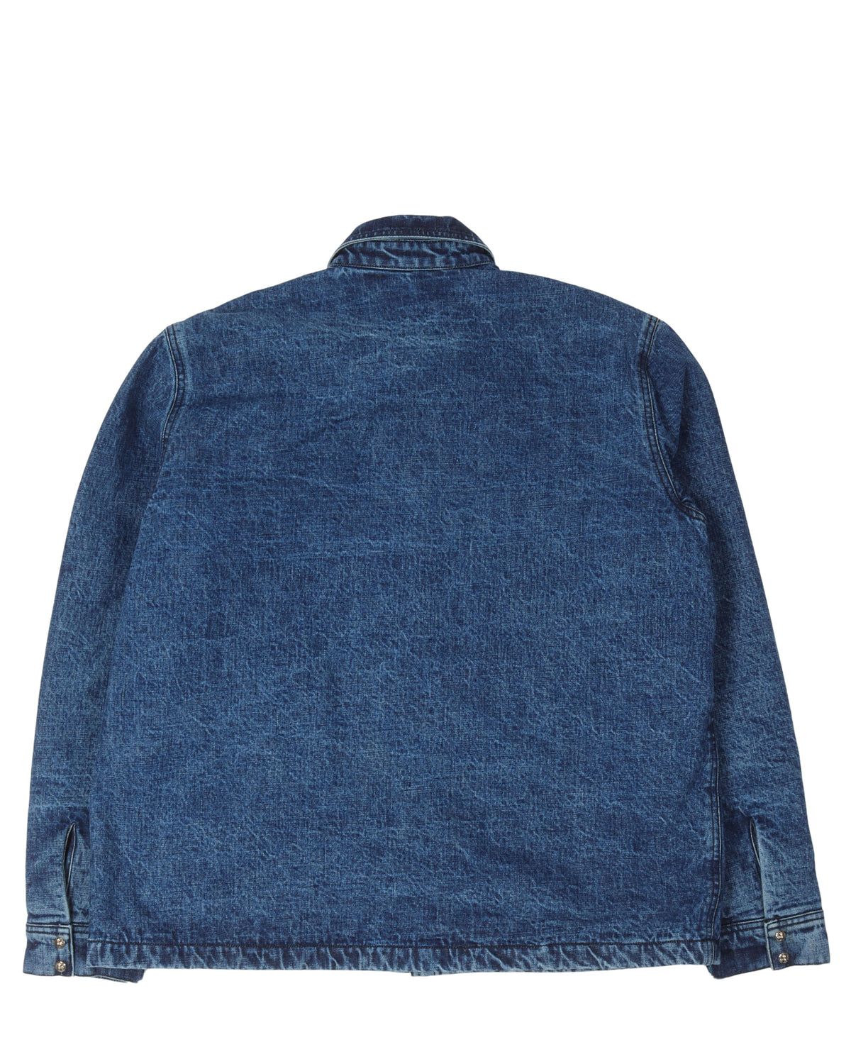 Quilted Denim Shirt Jacket