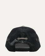 Leather Cross Patch Trucker Hat