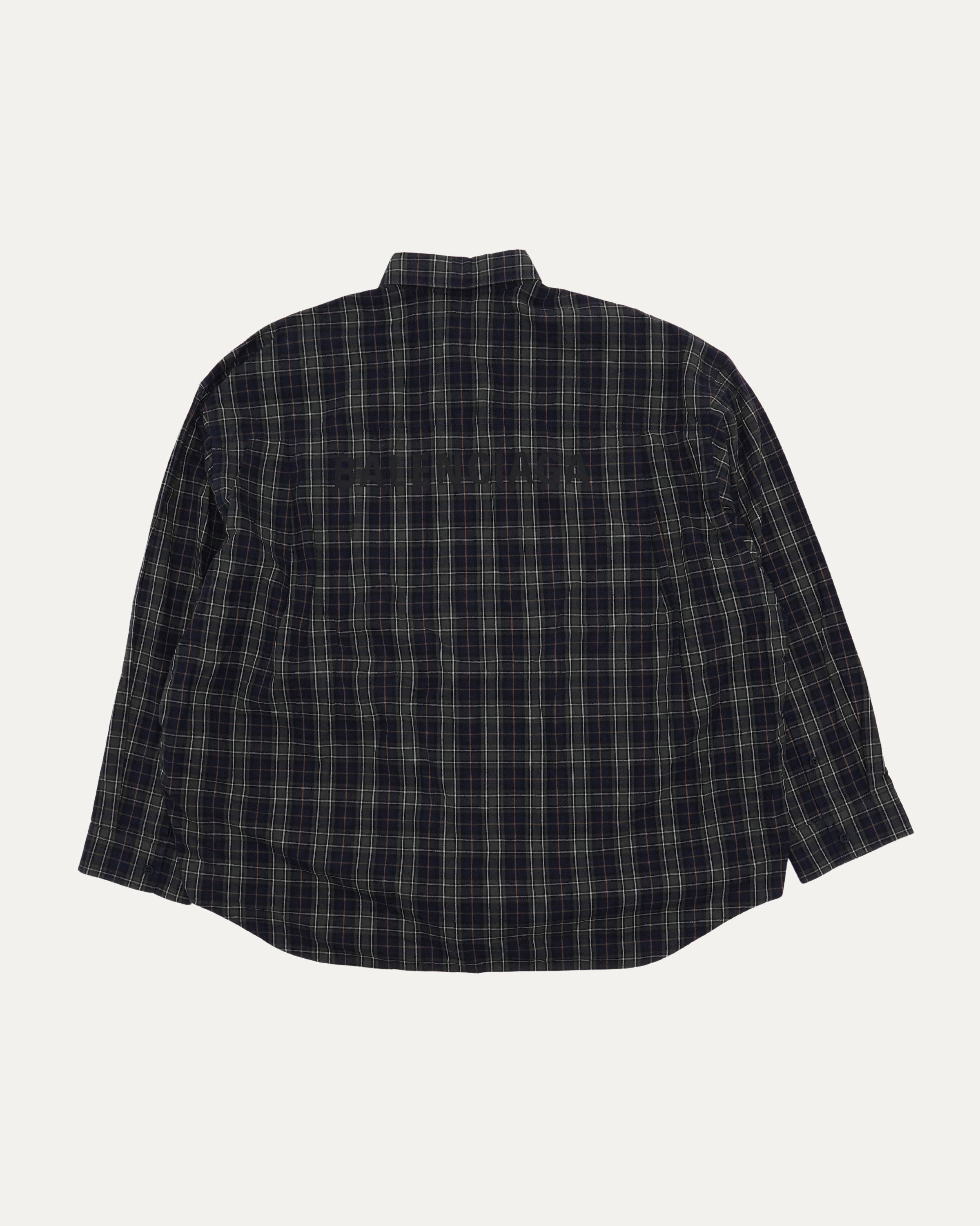 Balenciaga Oversized Flannel Shirt – Justin Reed