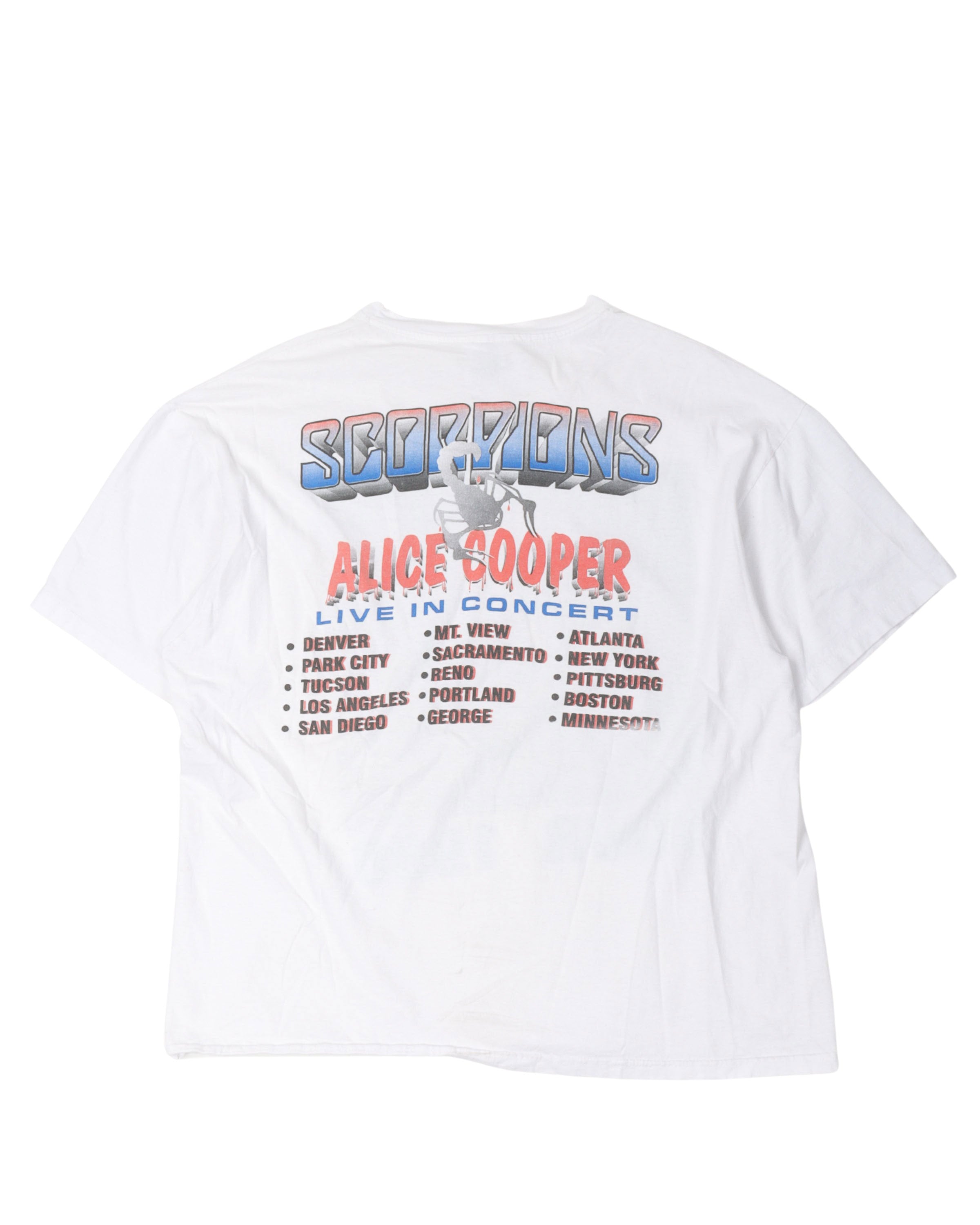 Scorpions & Alice Cooper 1996 Tour T-Shirt