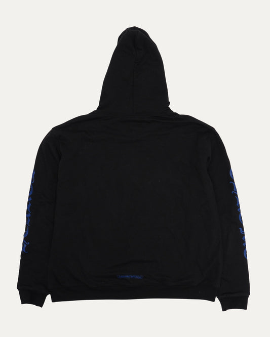 Thermal Lined Vertical Logo Zip Up Hoodie