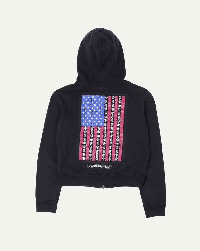 Flag Zip-Up Hoodie