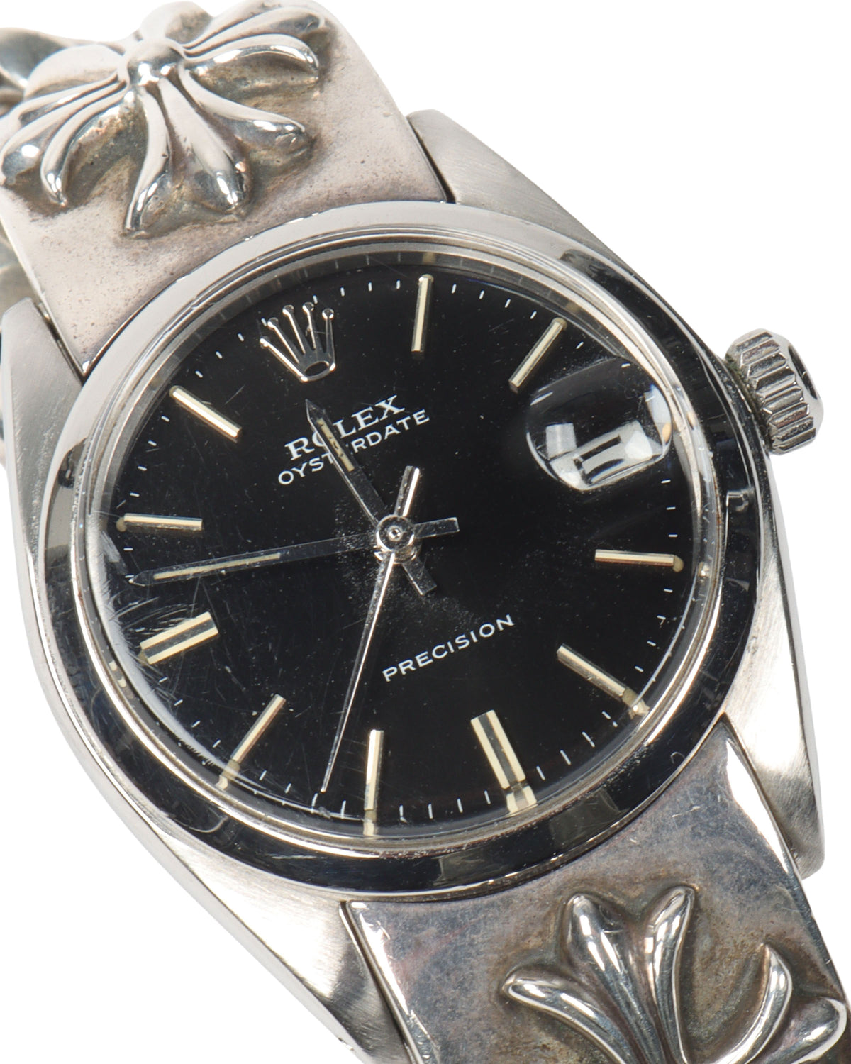 31mm Rolex Sterling Silver Oysterdate