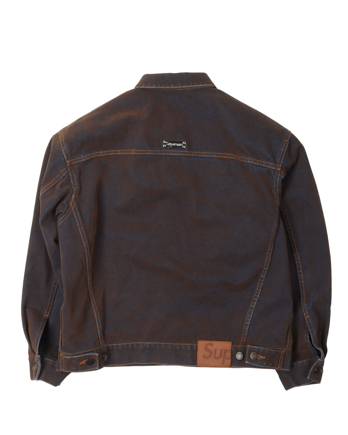 Flocked Denim Trucker Jacket