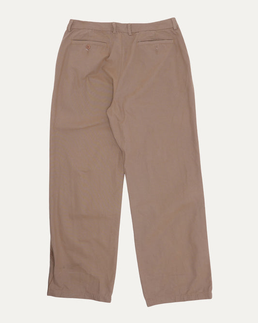 Embroidered Pleated Trousers